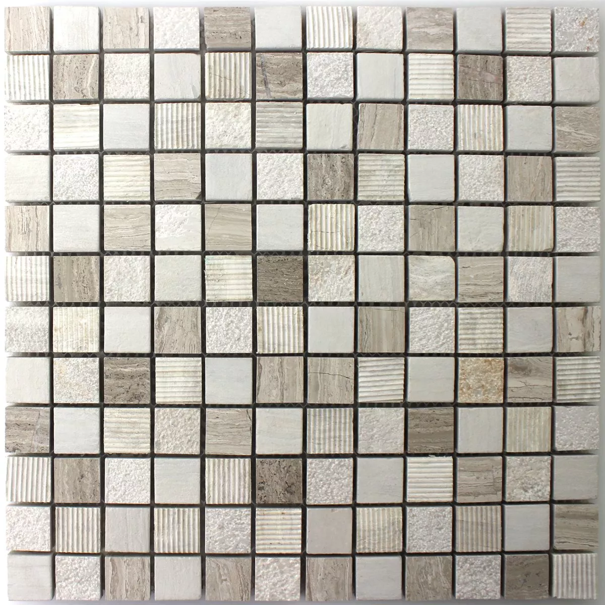 Mønster fra Mosaikkfliser Naturstein Macciato Beige Brun