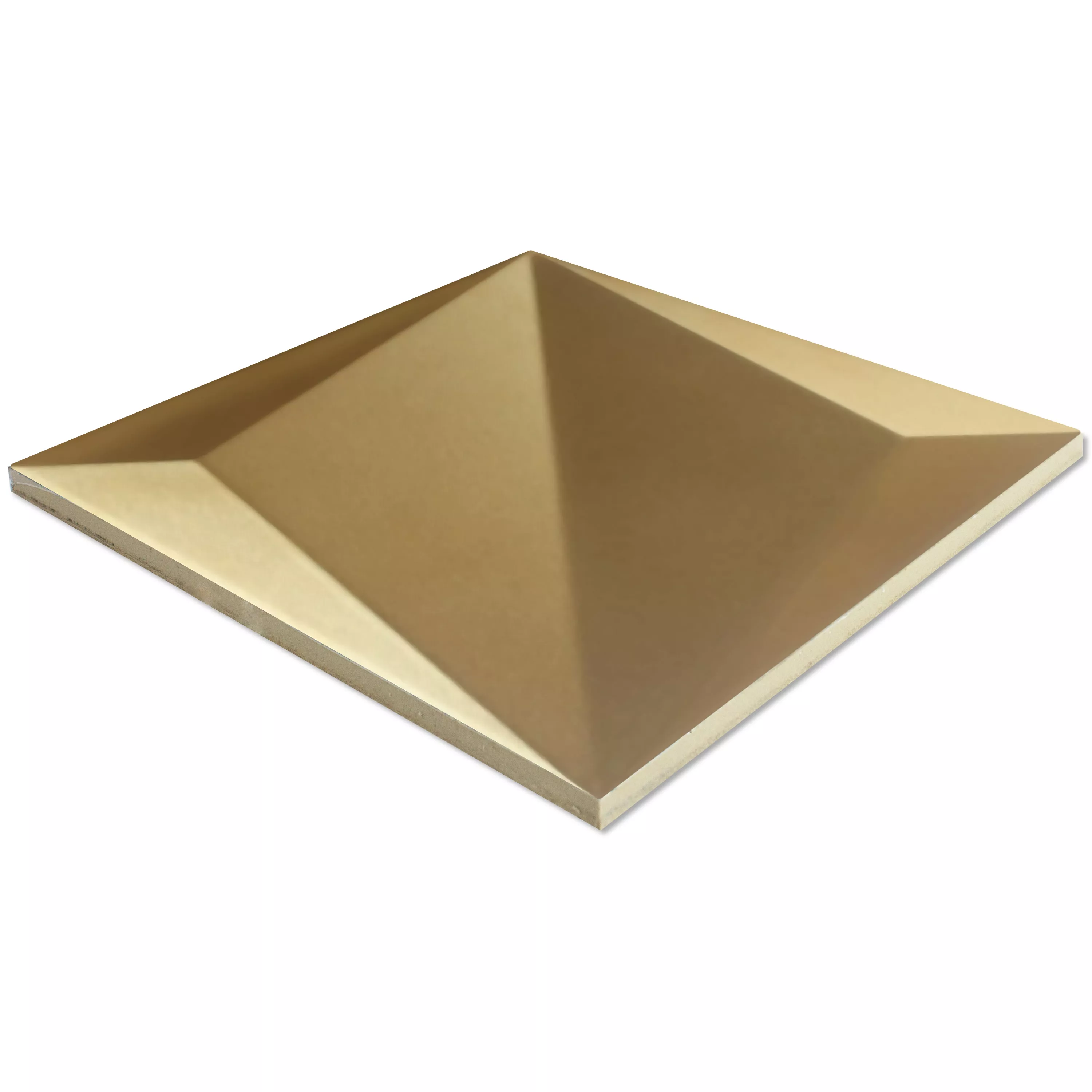 Πλακάκια Tοίχου Skyline 3D Origami Παγωμένος Χρυσός