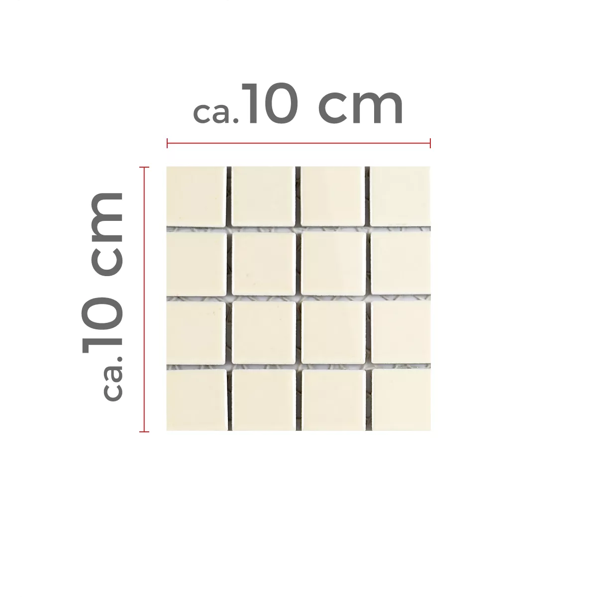 Πρότυπο από Kεραμικά Ψηφιδωτά Πλακάκια Adrian Μπεζ Παγωμένος Tετράγωνο 23