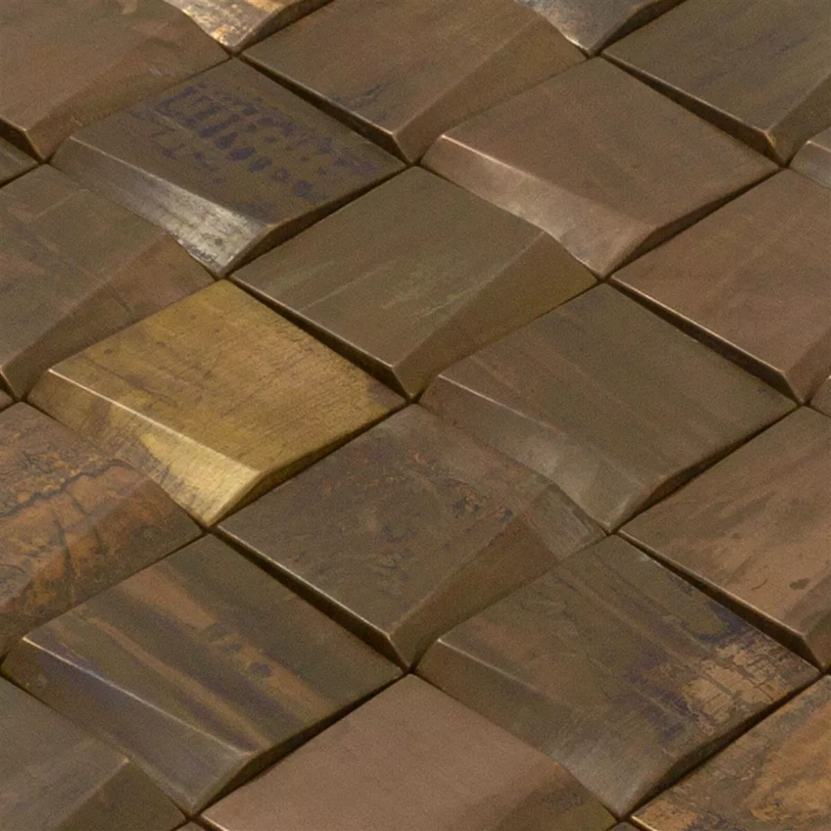 Metal Cupru Plăci De Mozaic Copperfield 3D 48x48mm
