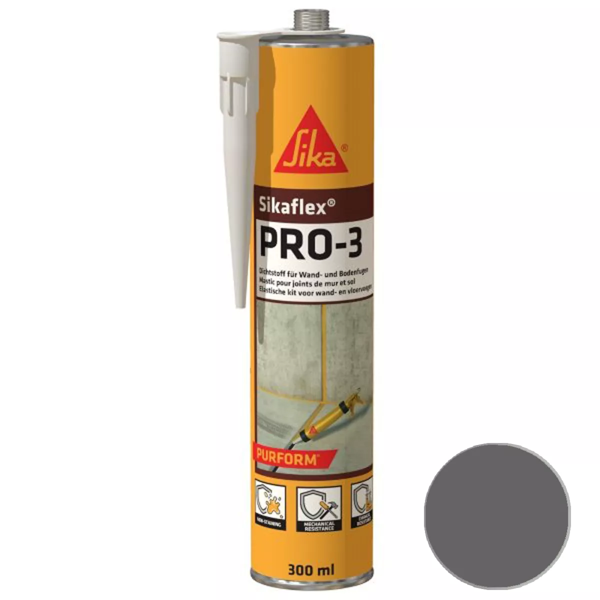 Joint sealant Sikaflex Pro-3 Purform concrete grey 300 ml