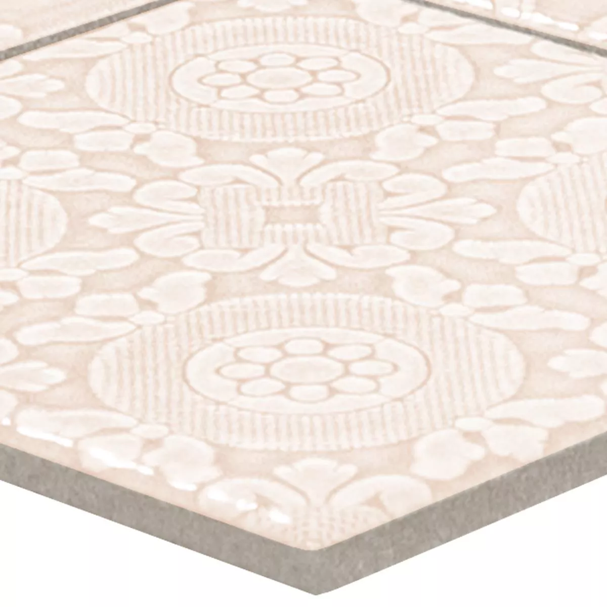Mønster Keramikk Mosaikkfliser Rivabella Relief Rosa