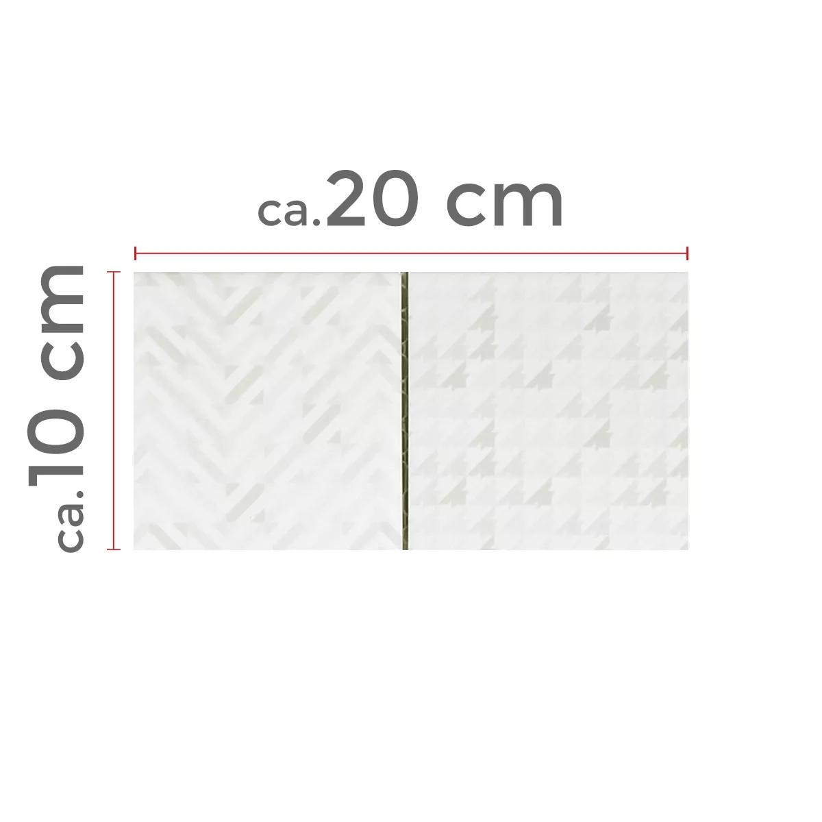 Model din Plăci De Mozaic Ceramică Campeche Aspect de Ciment Geo Alb