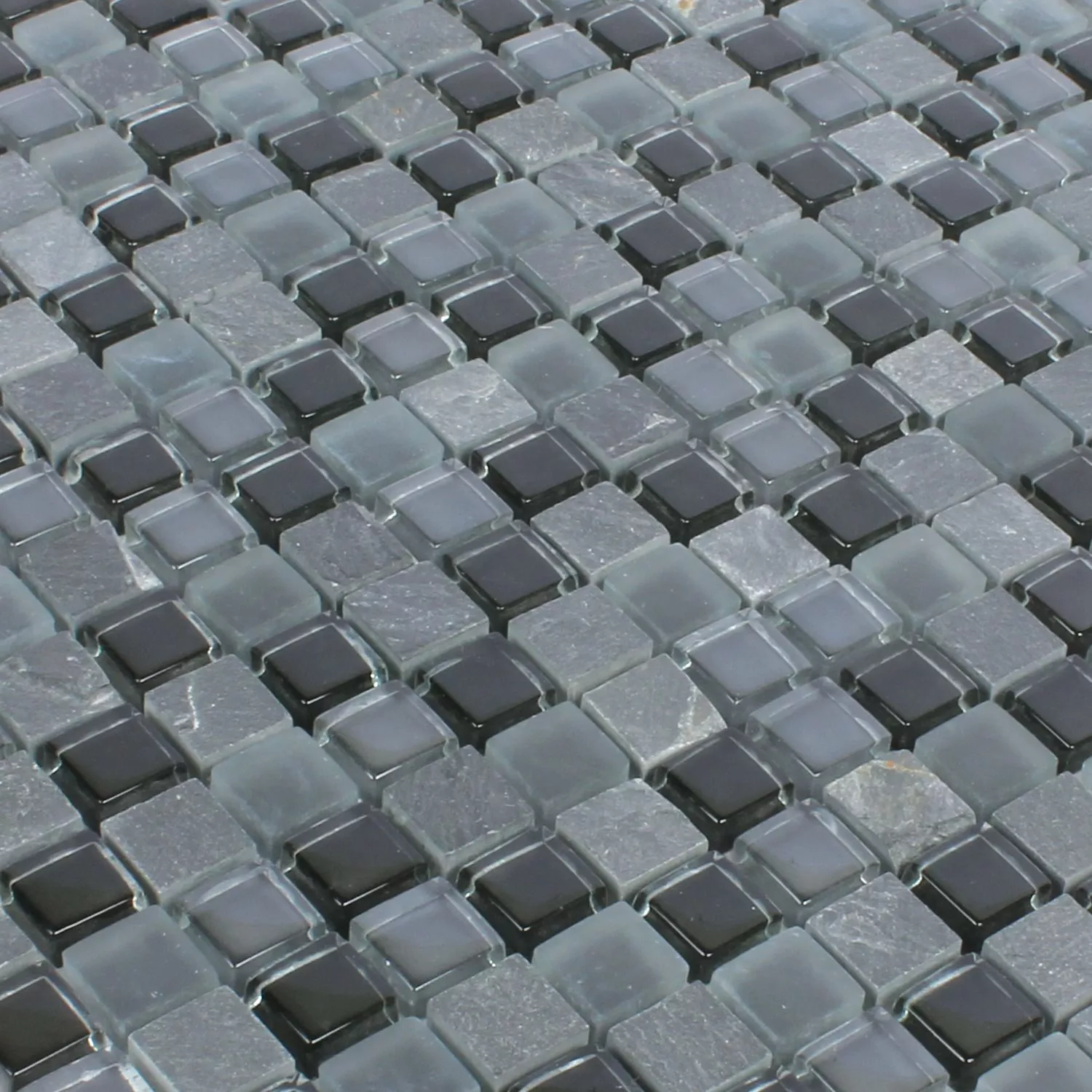 Model din Plăci De Mozaic Marmură Java Amestecul De Sticlă Apollo Negru 