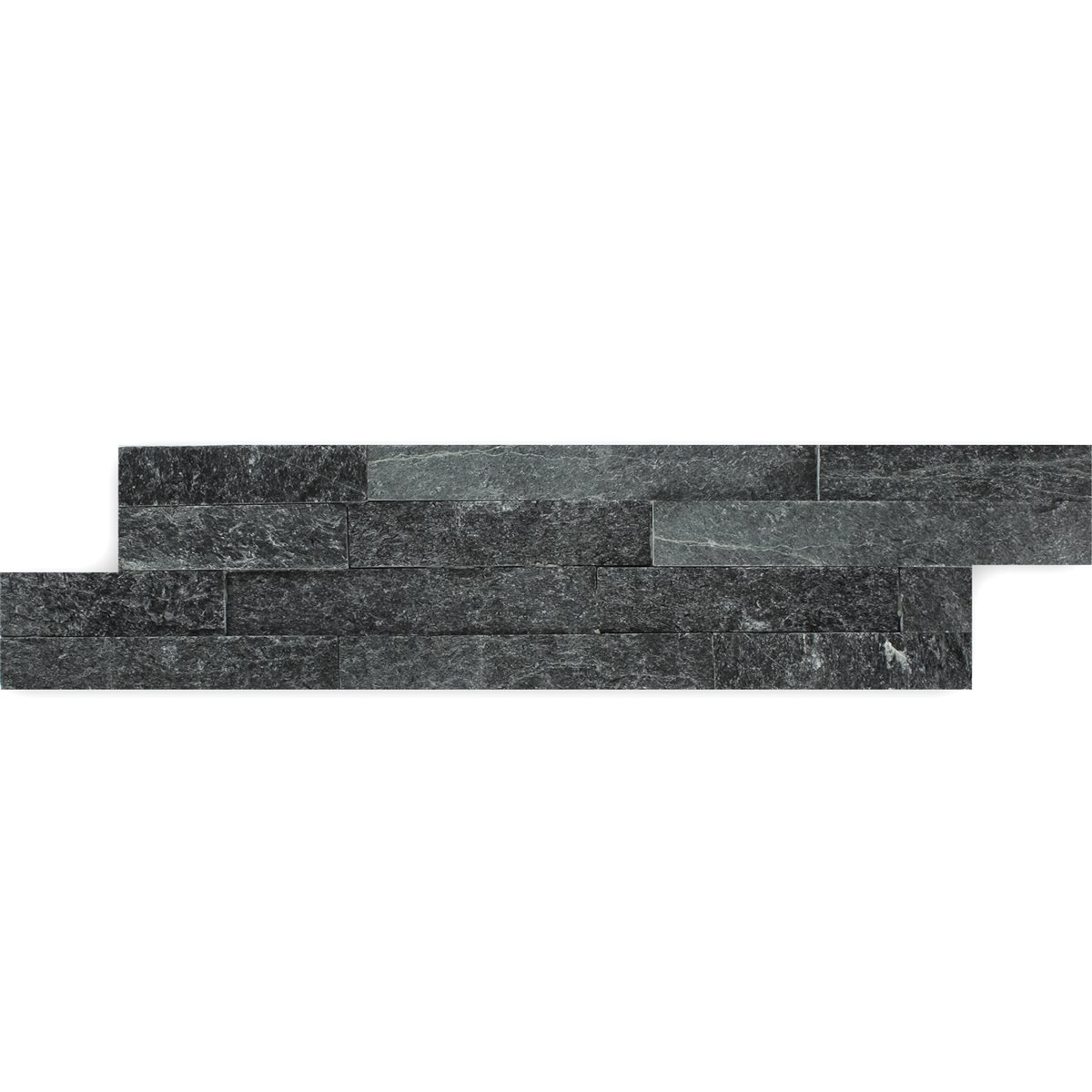 Brickstones Black Glitter 10x40cm