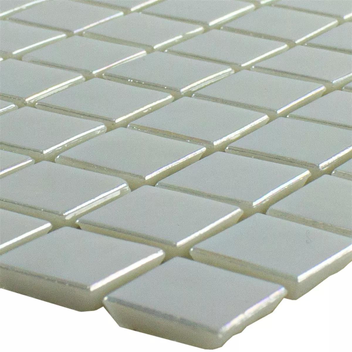 Glass Mosaic Nacre Effect Ingolstadt Blanc Square 15 Glass Mosaic Nacre Effect Ingolstadt Blanc Square 15