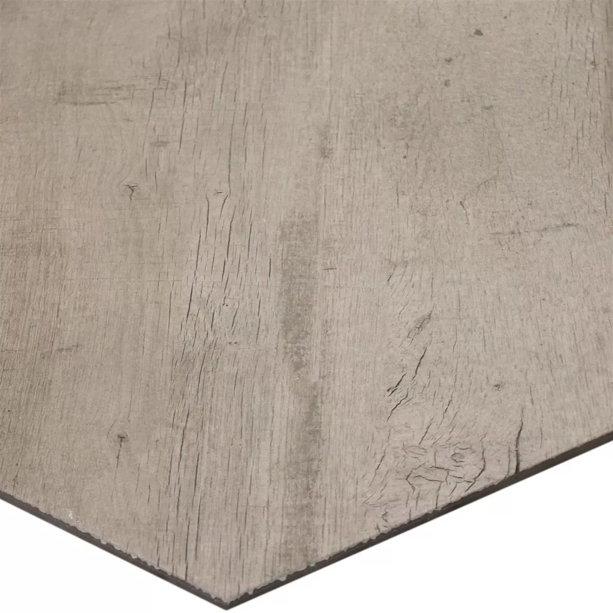 Vzorek Podlahové Dlaždice Lonicera Dřevěný Vzhled Šestiúhelník Béžová 52x60cm