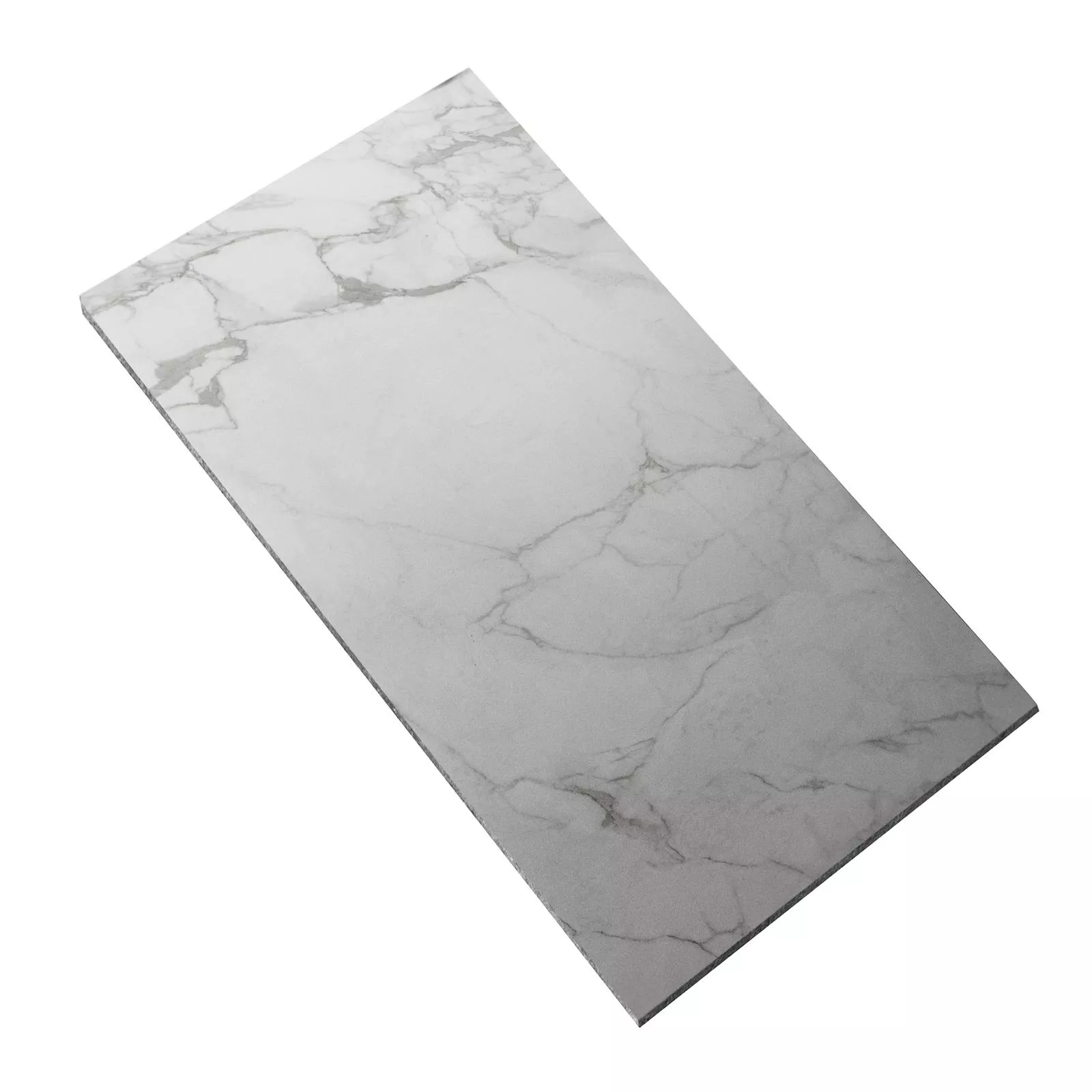 Sample Floor Tiles Enterprise White Marbled Mat 60x120cm