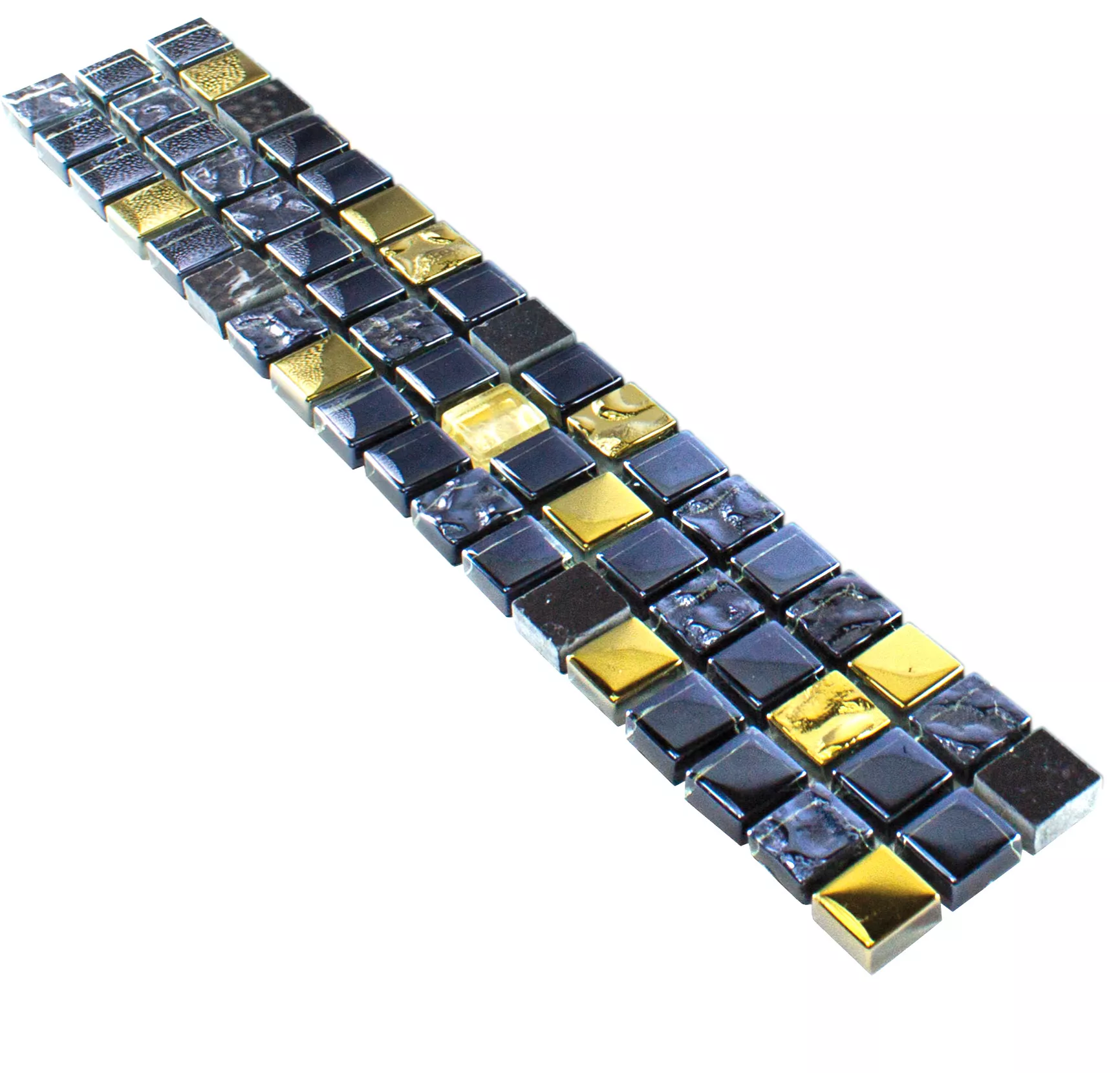 Glass Natural Stone Border Marco Black Gold Glass Natural Stone Border Marco Black Gold