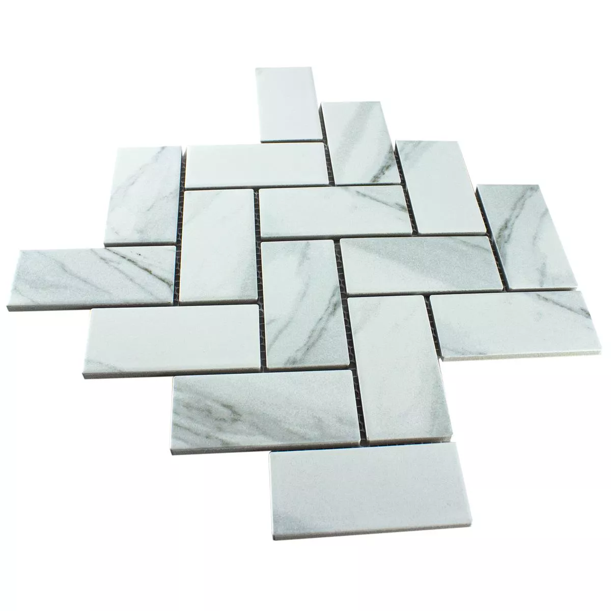 Ceramika Mozaika Fernley Kości Ryb Carrara Kamień Optyka Carrara