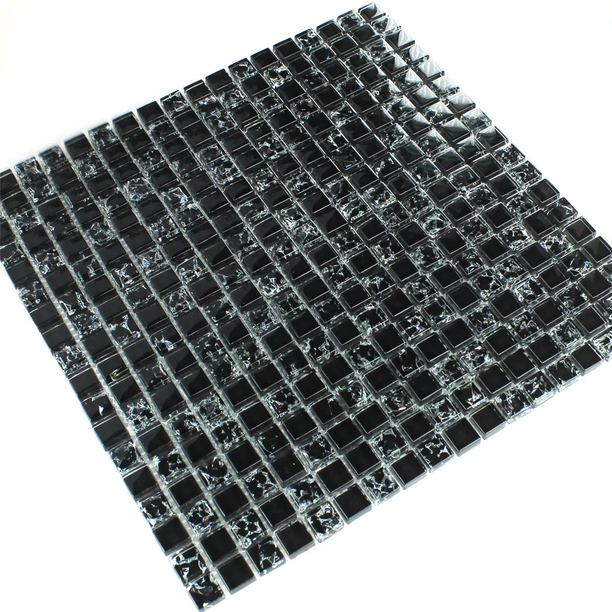 Vzorek Skleněná Mozaika Tokio Černá Efekt