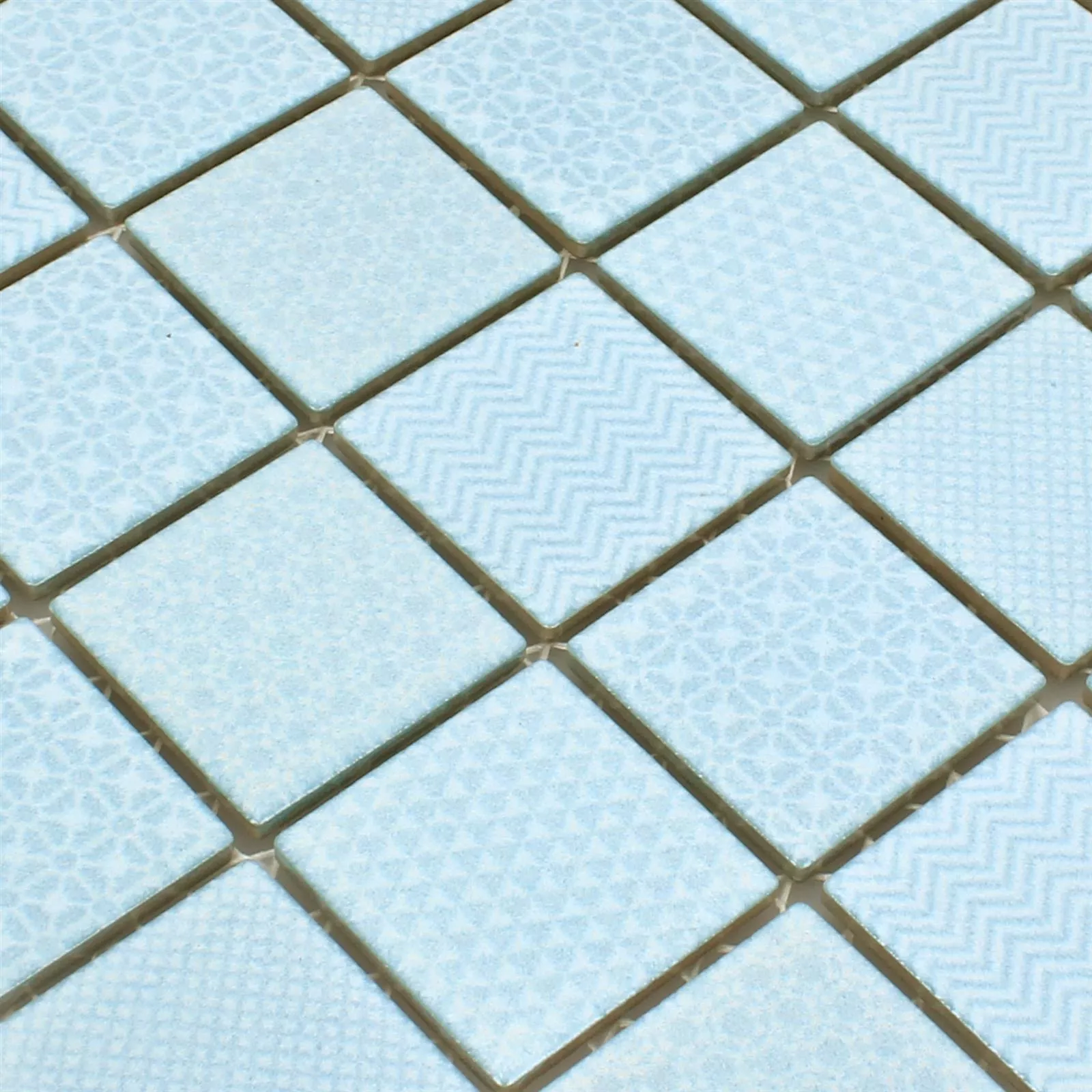 Azulejo Mosaico Cerâmica Sapporo Azul Claro