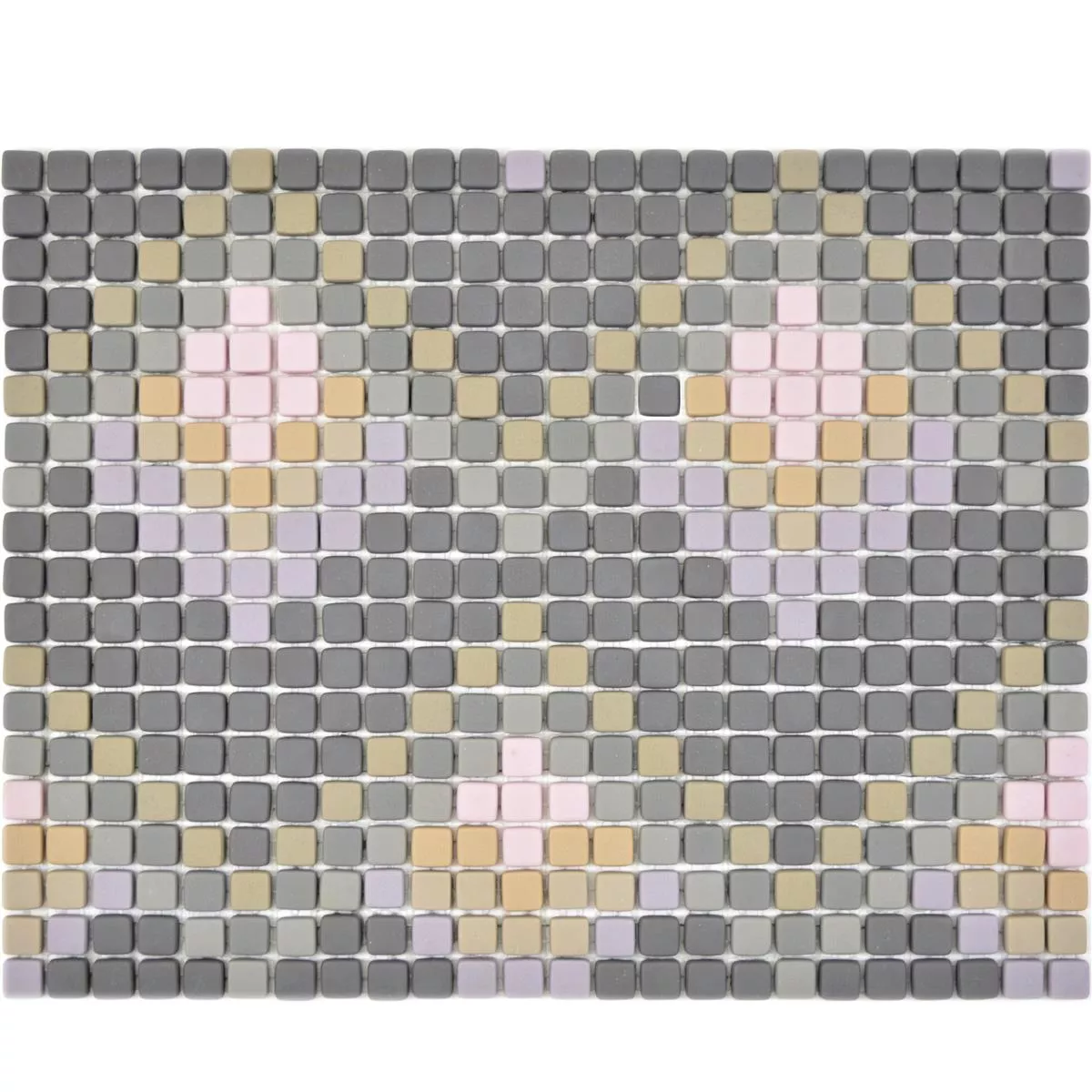 Mosaico Di Vetro Piastrelle Haramont Grigio Scuro