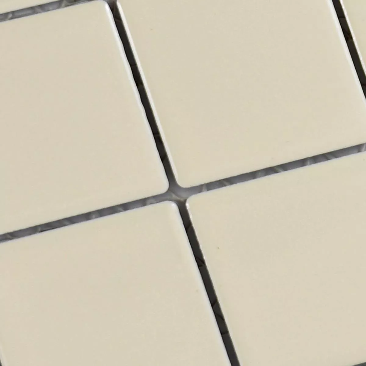 Sample Ceramic Mosaic Tiles Adrian Beige Glossy Square 48