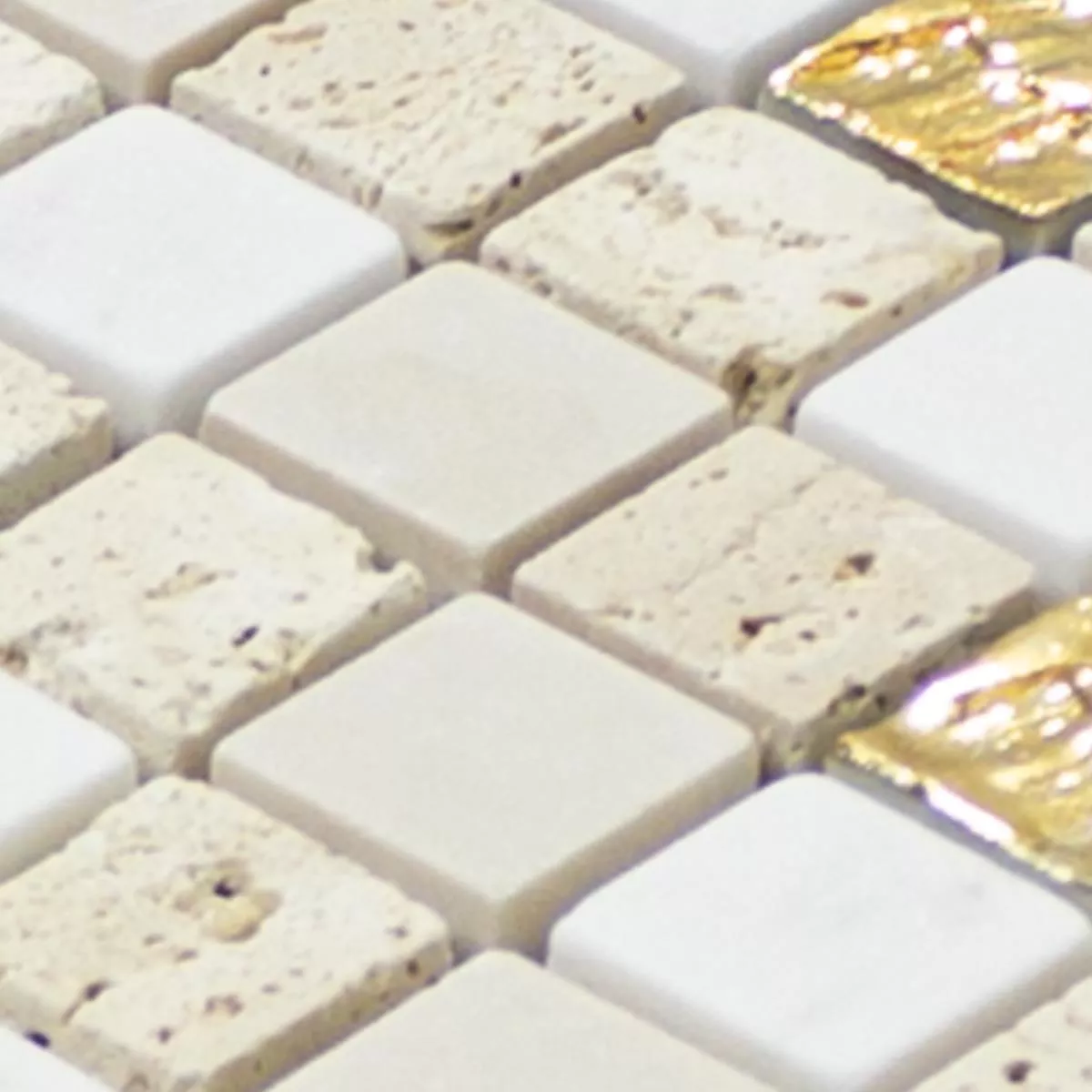 Vzorek Mramor Mozaika Z Přírodního Kamene Dlaždice Limonello Zlatá Krémová
