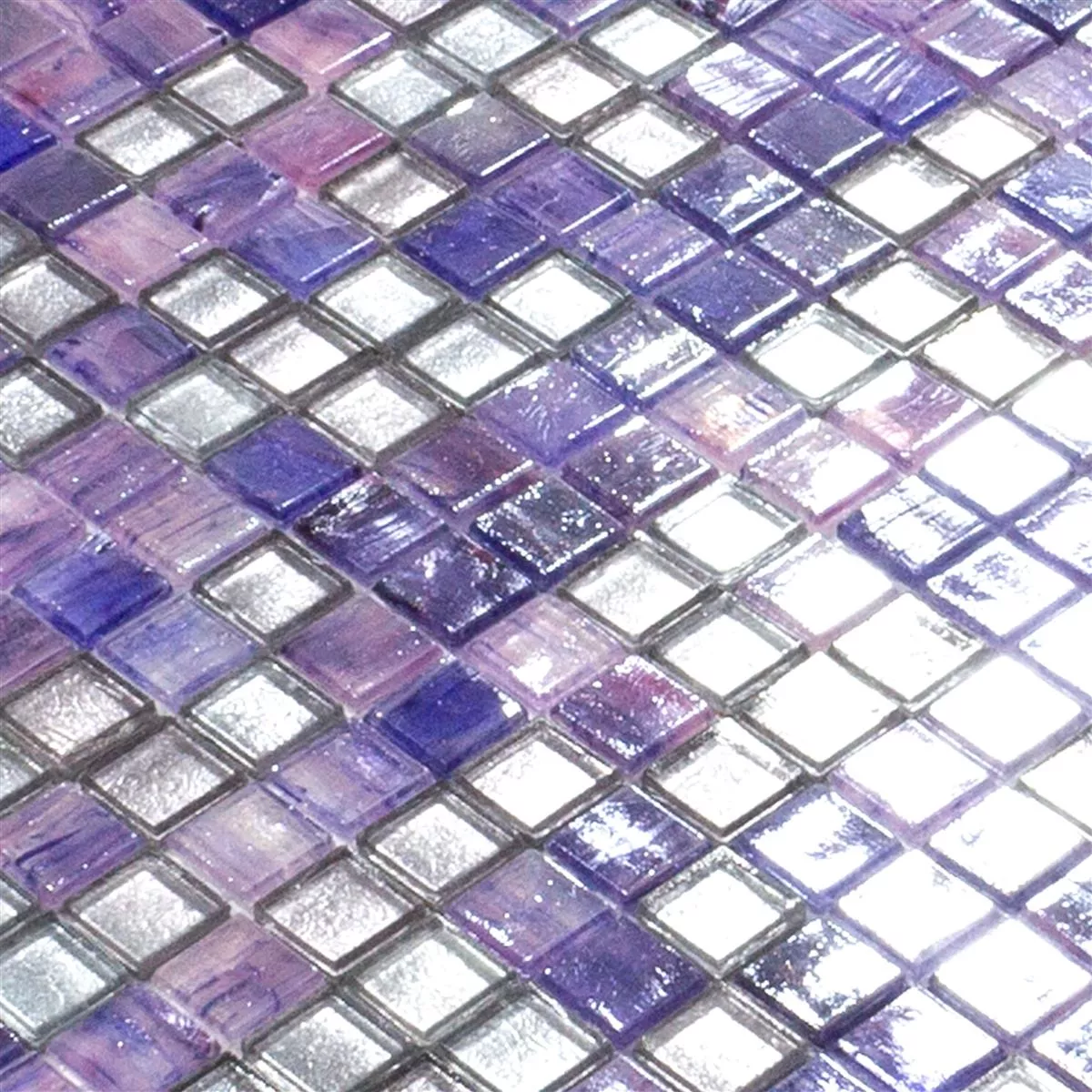 Mønster fra Glass Mosaikk Fliser Edessa Lila Mix