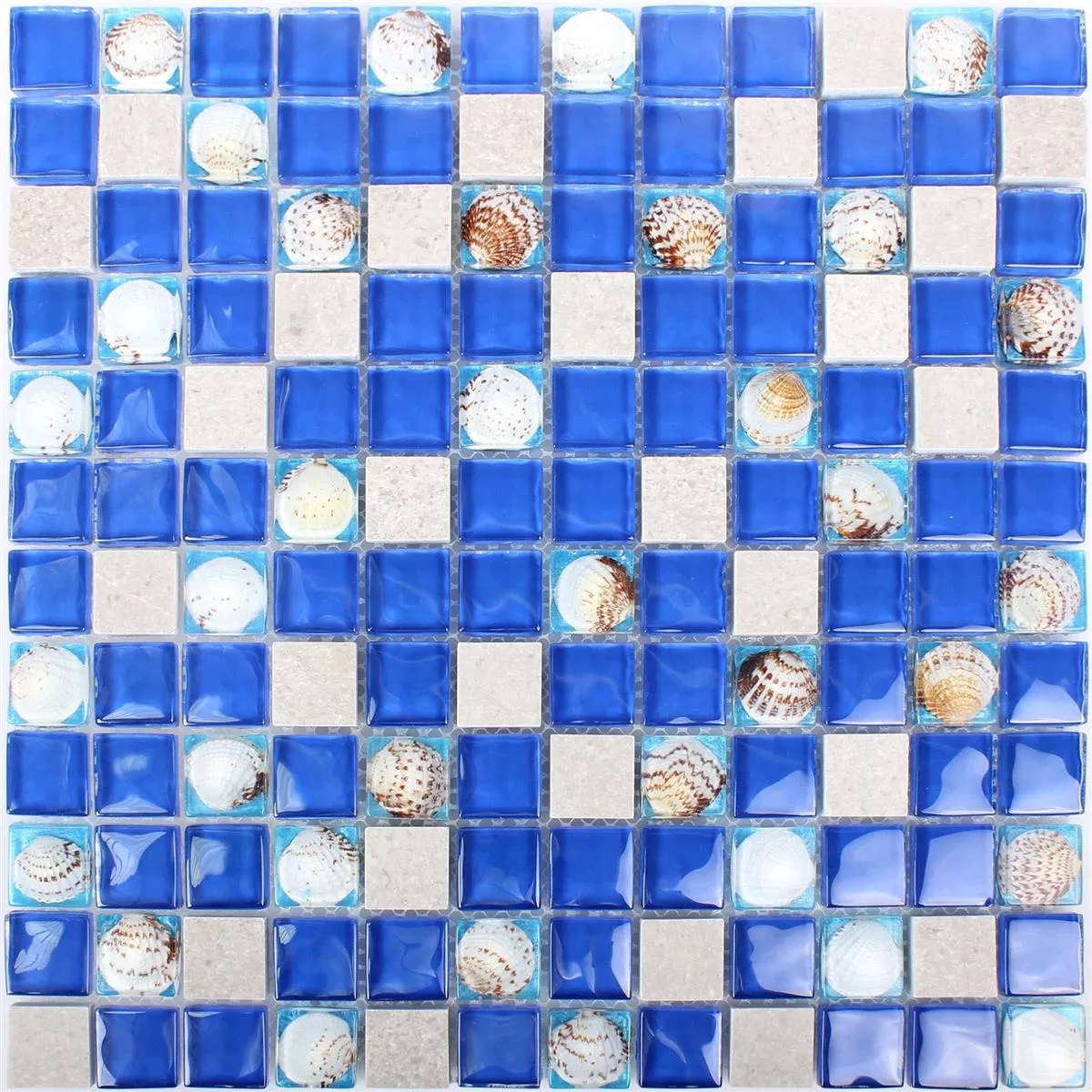 Üvegmozaik Természetes Kőlapok Tatvan Kék Szürke