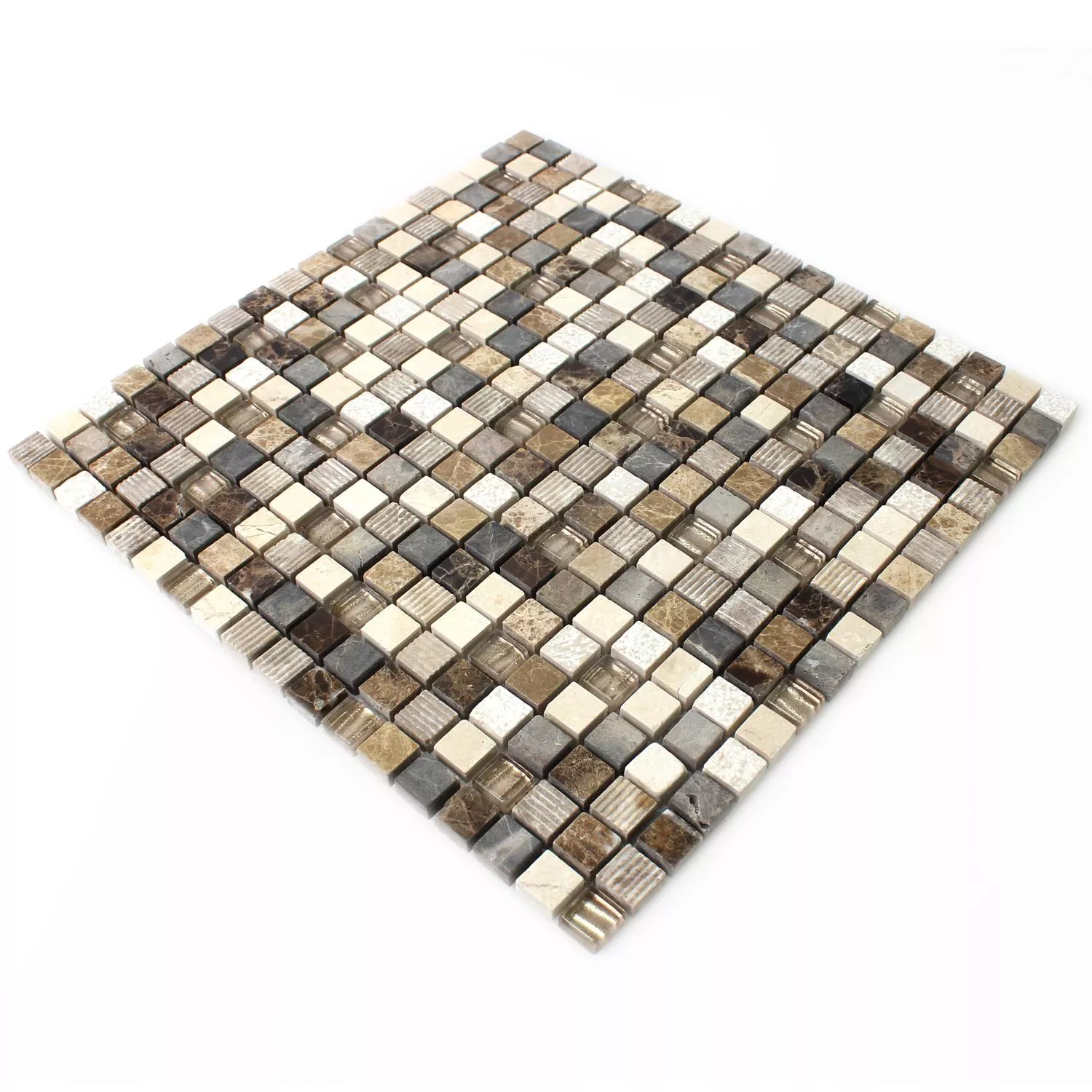 Mozaik Csempe Üveg Természetes Kő Sonara Caramel Mix