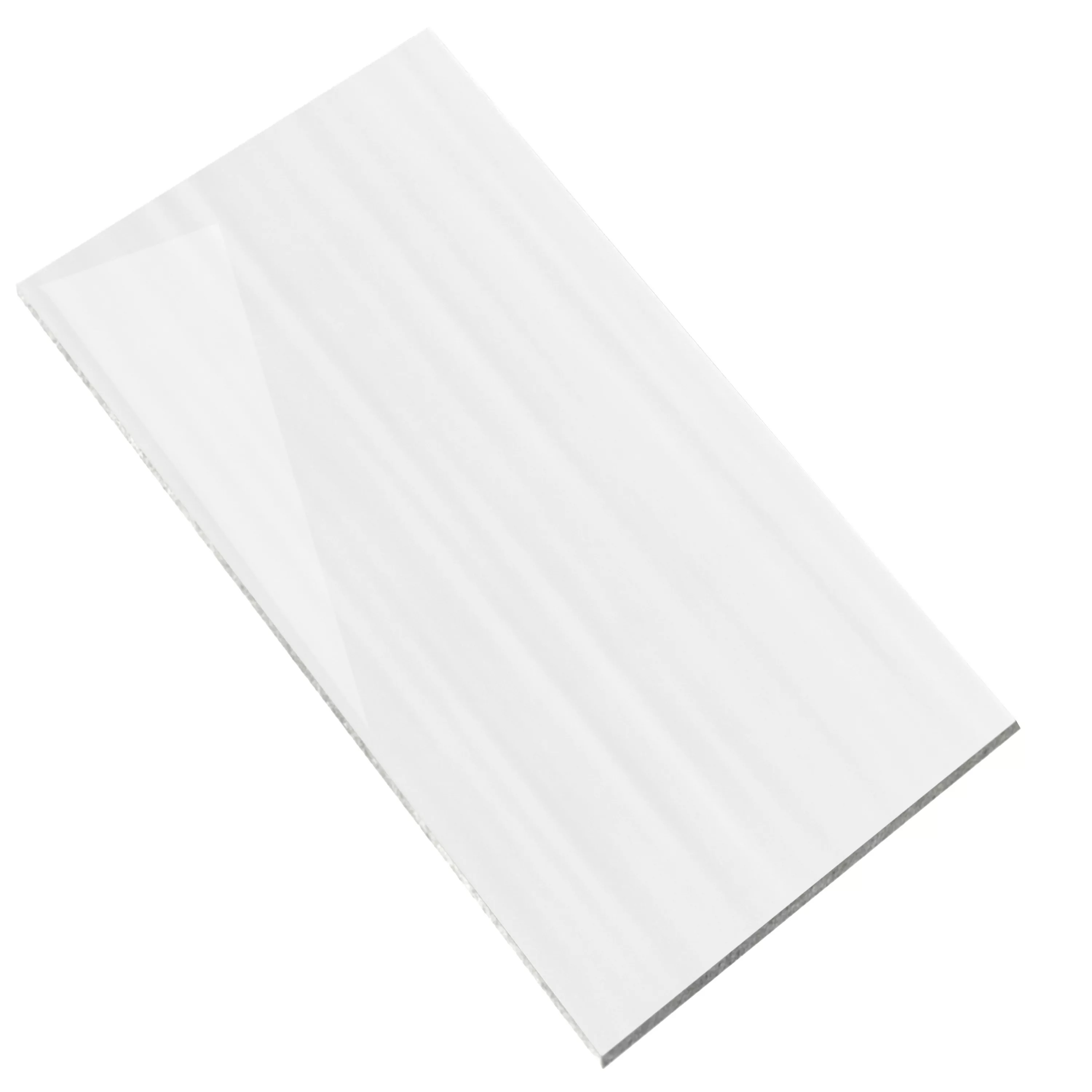 Vzorek Nástěnné Obklady Richard Vlna 30x60cm Bílá Lesklá