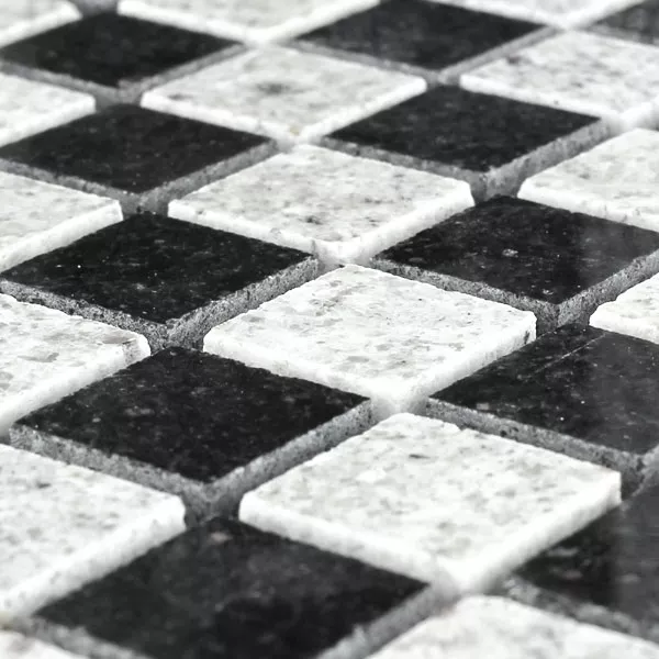 Mosaic Tiles Granit Galaxy Black Kashmir White