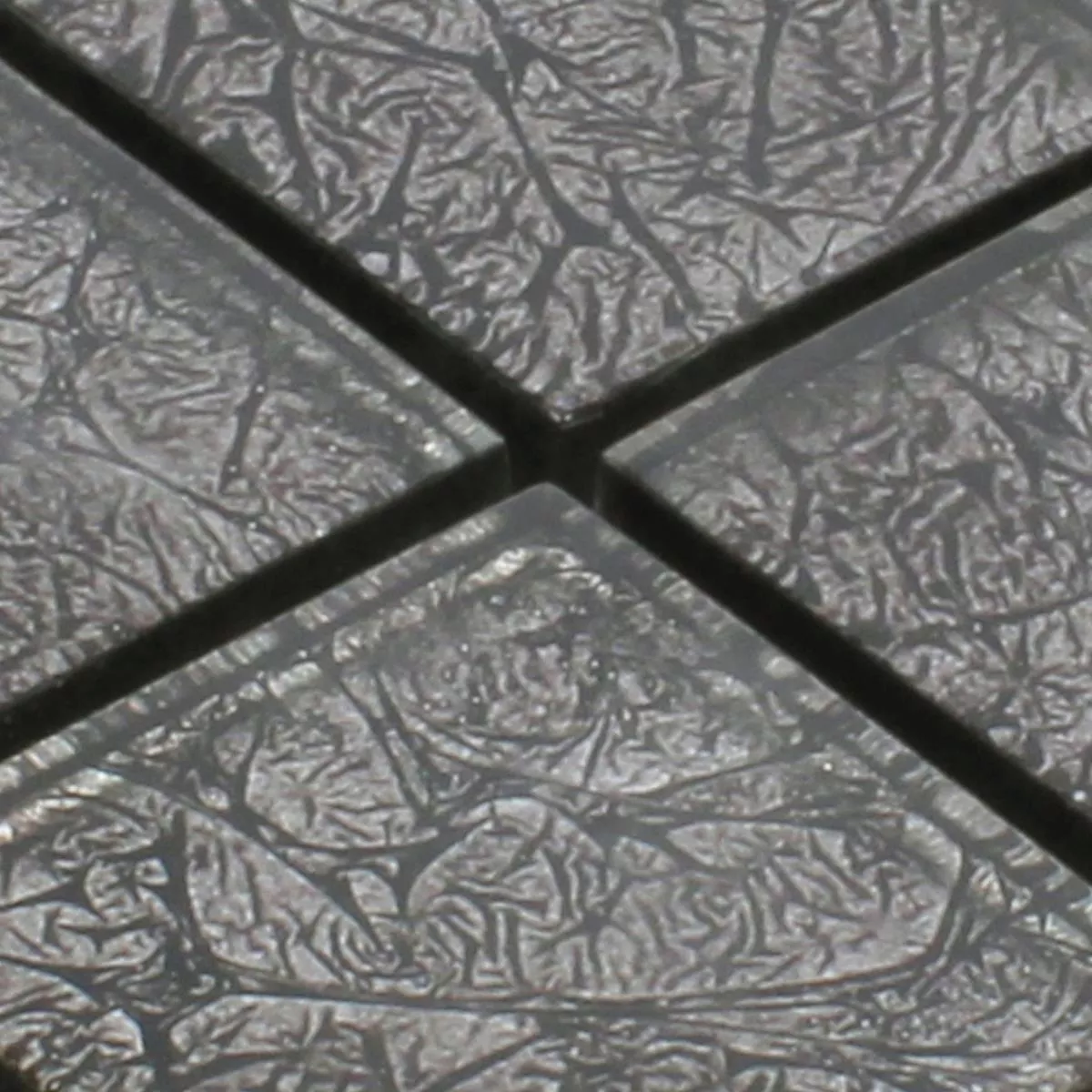 Mønster fra Mosaikkfliser Glass Kandila Svart 