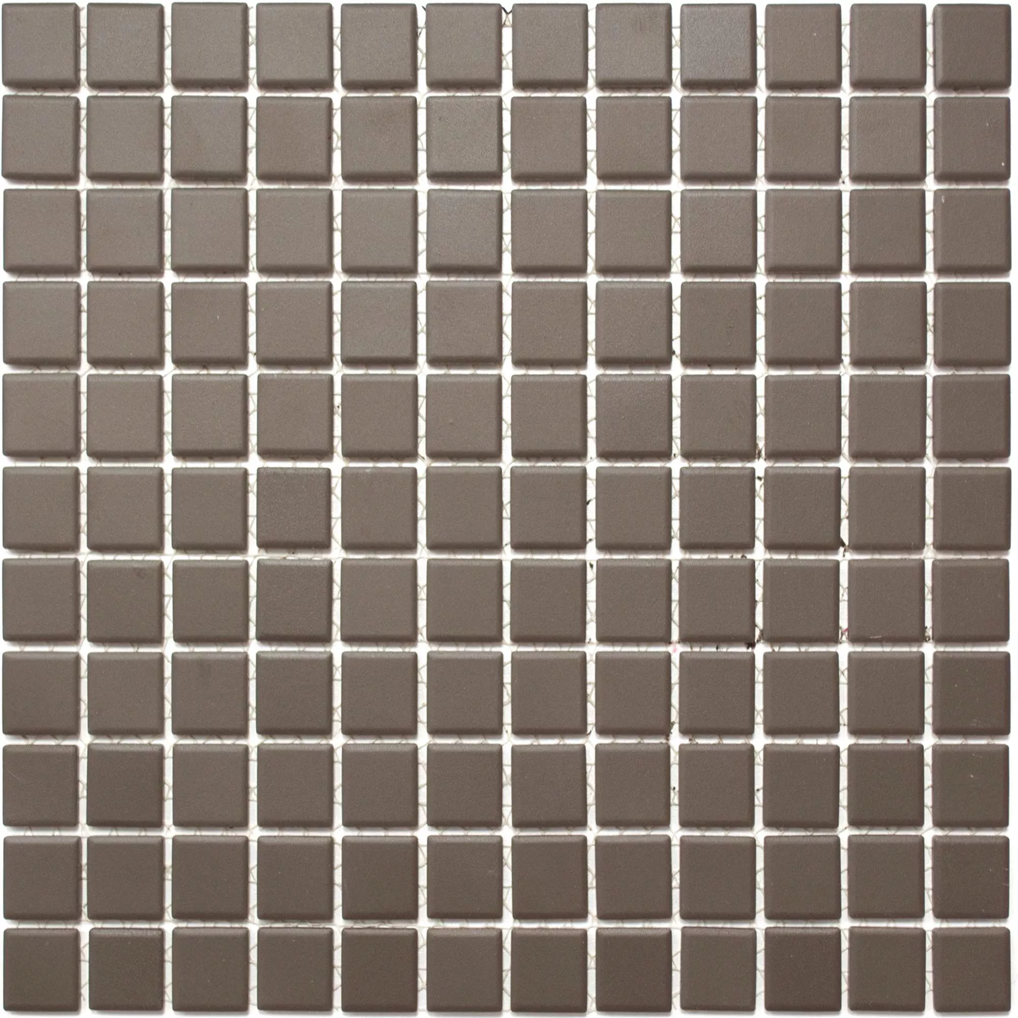 Sample Ceramic Mosaic Miranda Non-Slip Brown Unglazed Q25