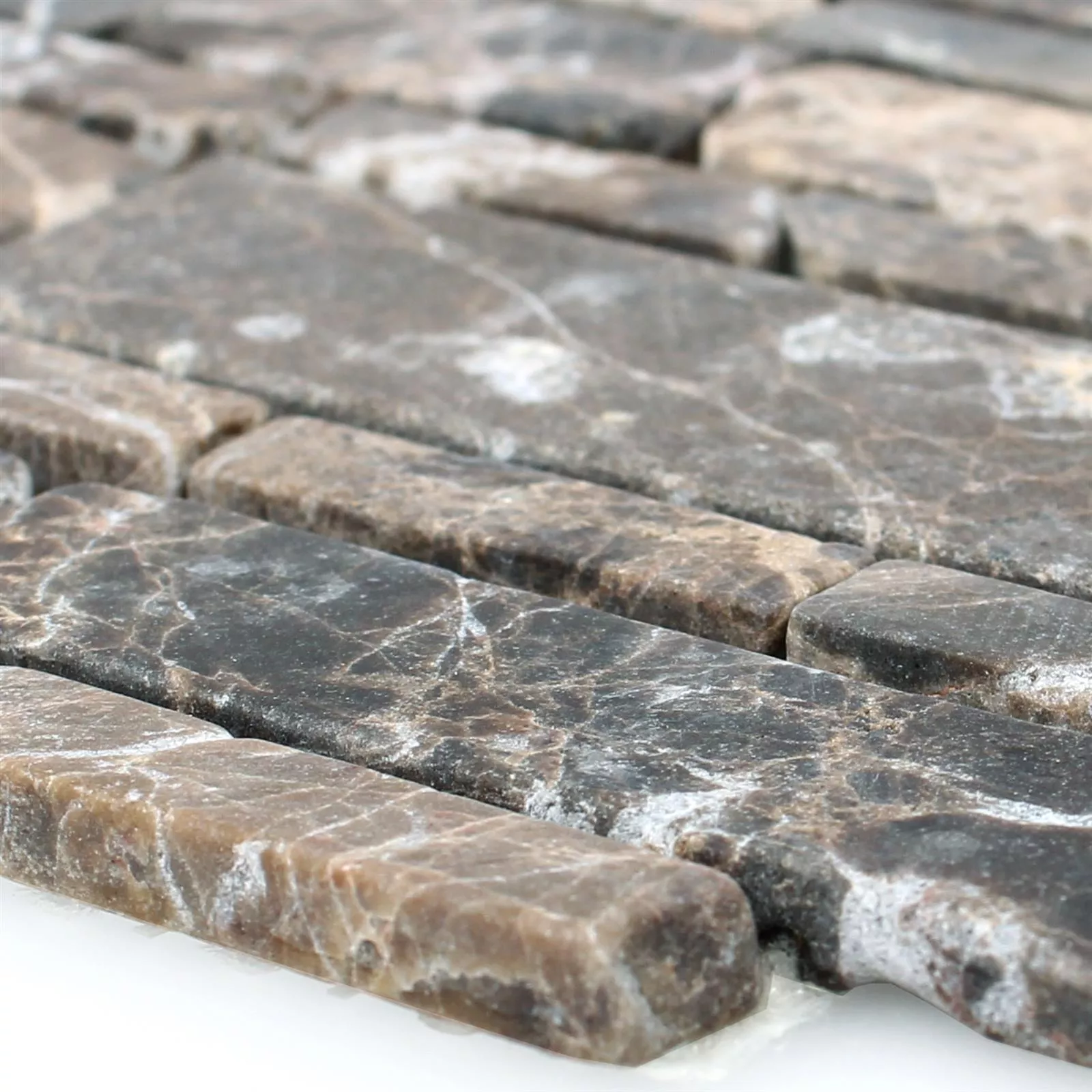 Mosaikfliser Marmor Havel Brick Castanao