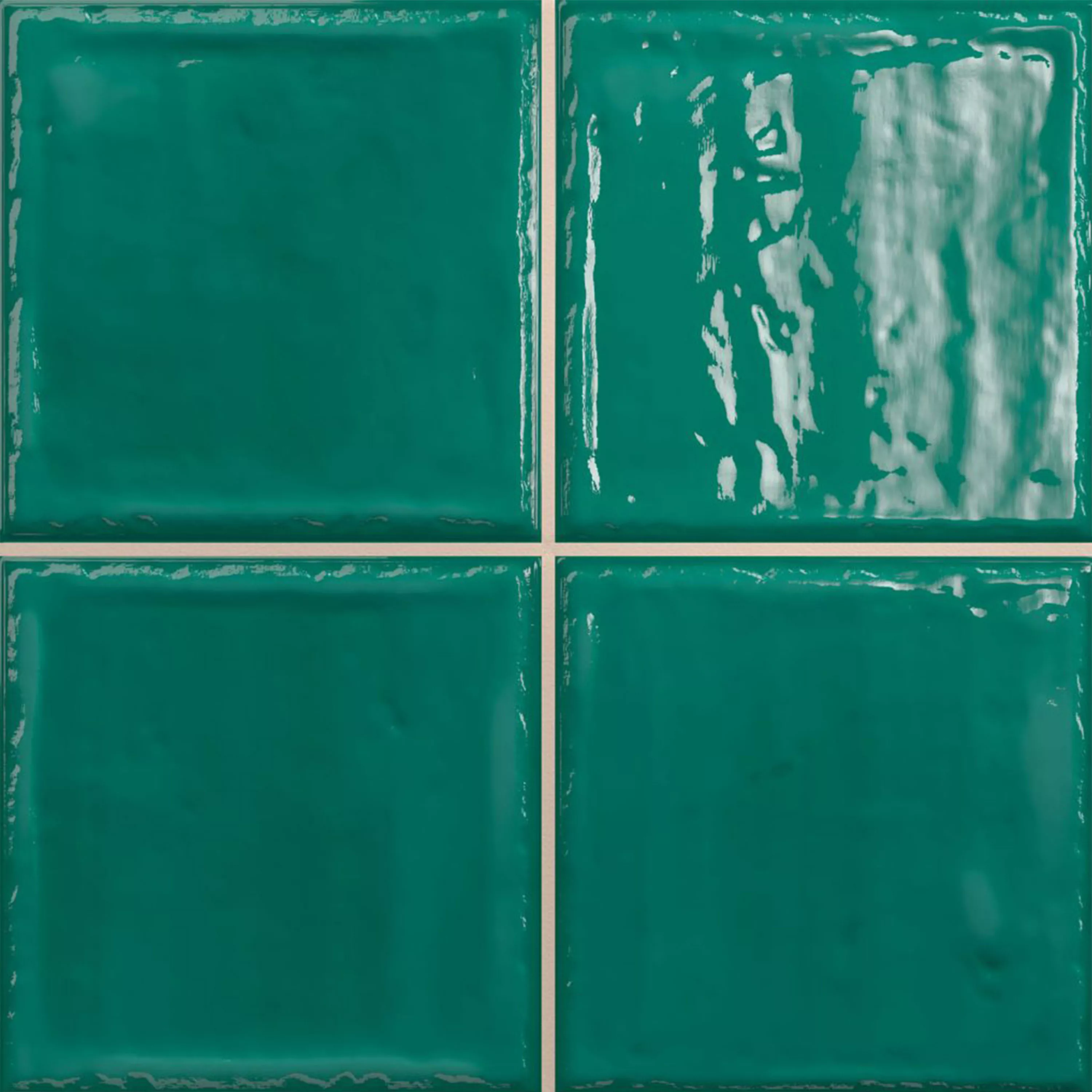 Wall Tiles Verbania Glossy Waved Green 20x20cm