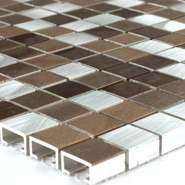 Mønster fra Mosaikkfliser Aluminium Kobber Mix 
