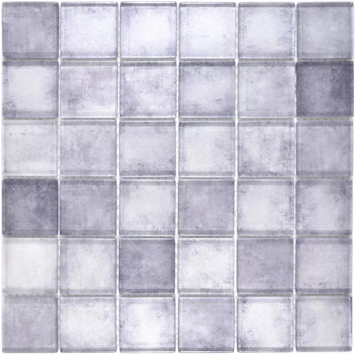 Glass Mosaic Tiles Clementine Grey