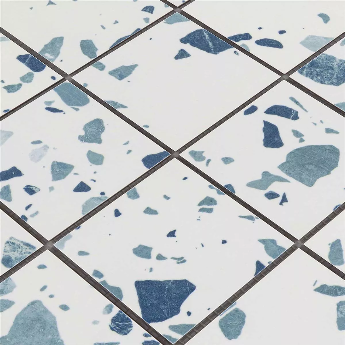 Mønster fra Keramisk Mosaikk Fliser Liberty Blå 73x73mm