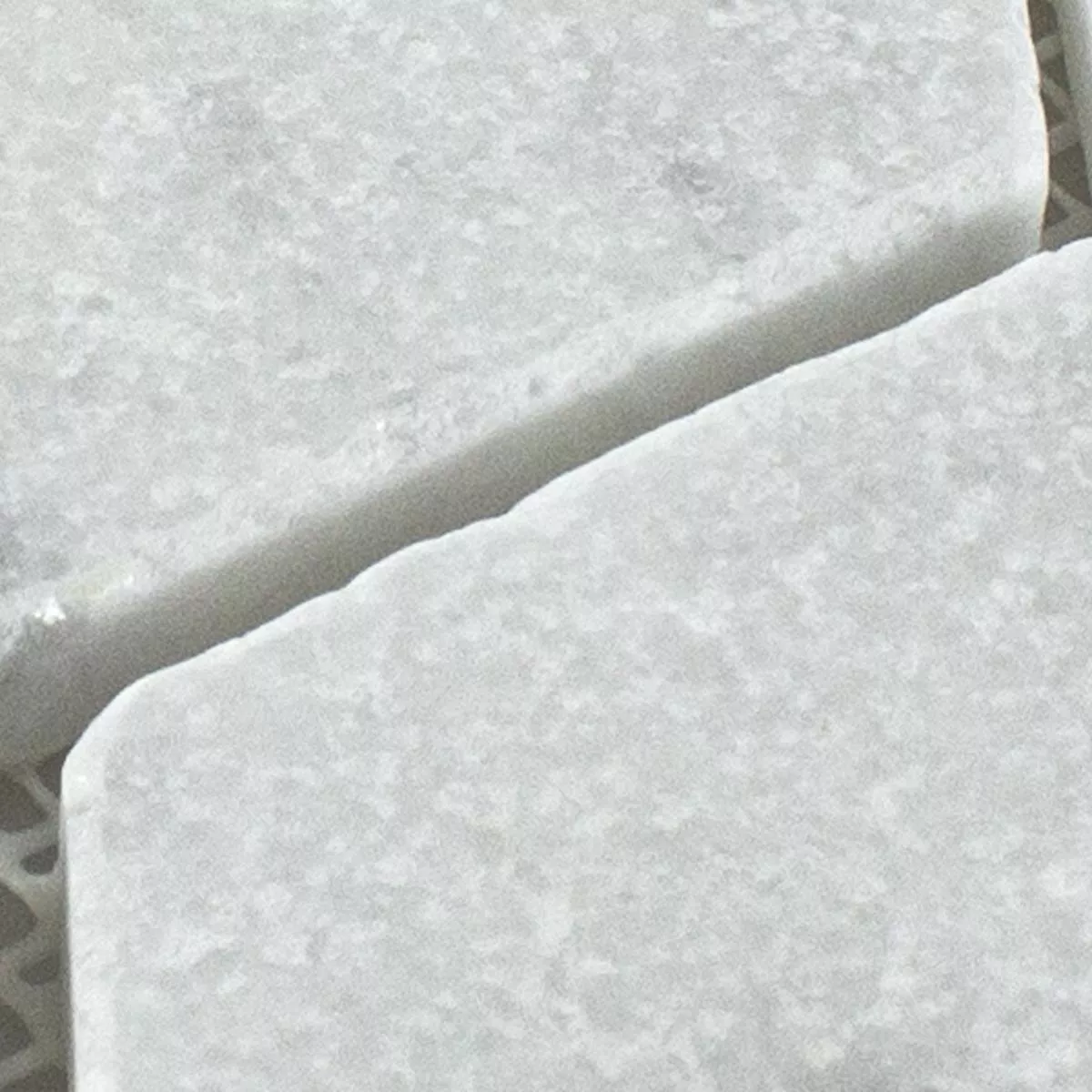 Sample Marble Natural Stone Mosaic Tiles Maracay Hexagon White