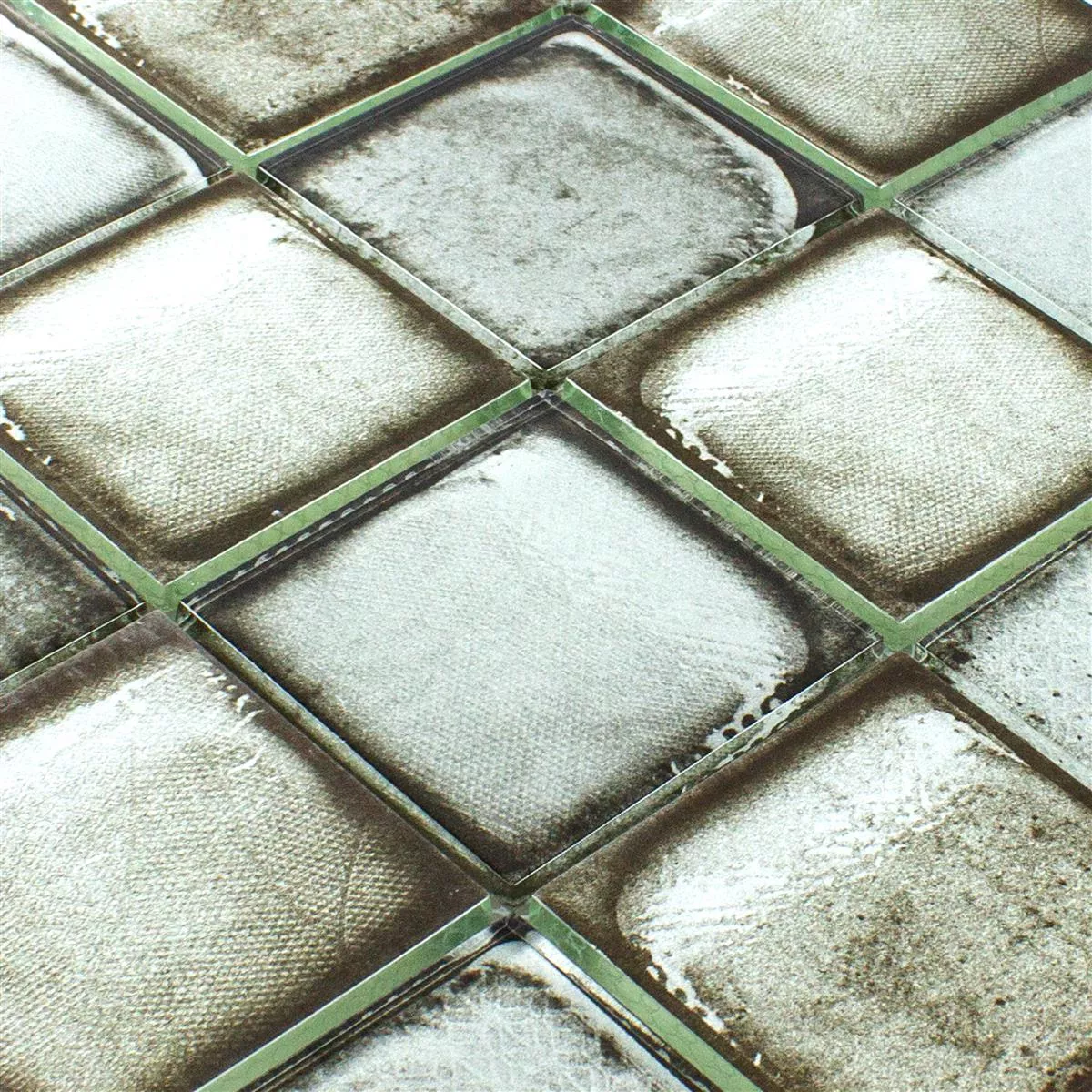 Üvegmozaik Csempék Cement Megjelenés Granada Szürke