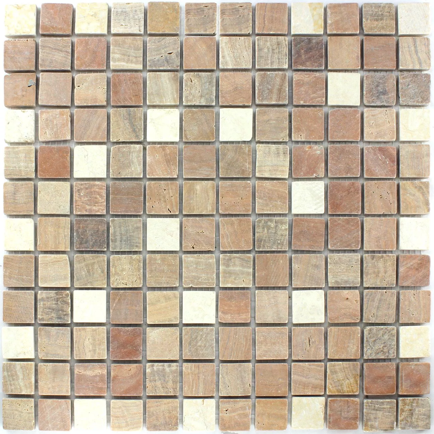 Mosaik Marmor Cotto Mix 23x23x7mm