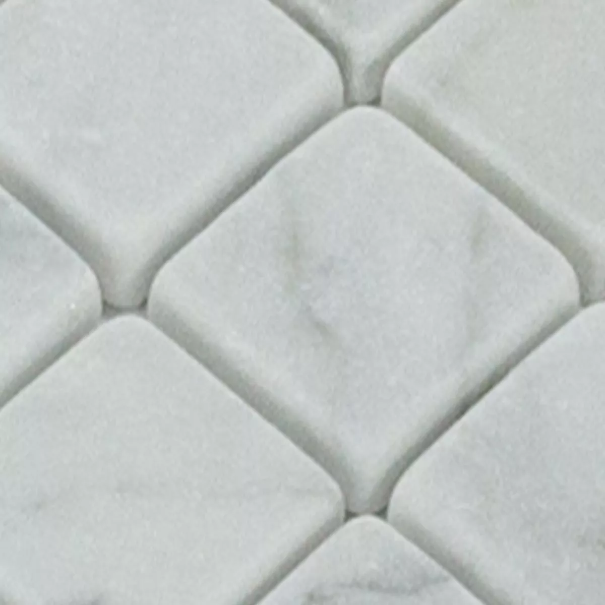 Sample Marble Natural Stone Mosaic Tiles Venantius Blanc