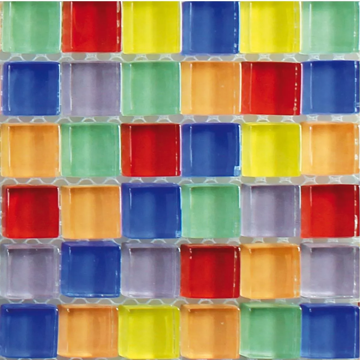 Próbka Mozaika Szklana Płytki Fredonia Kolorowy Mix