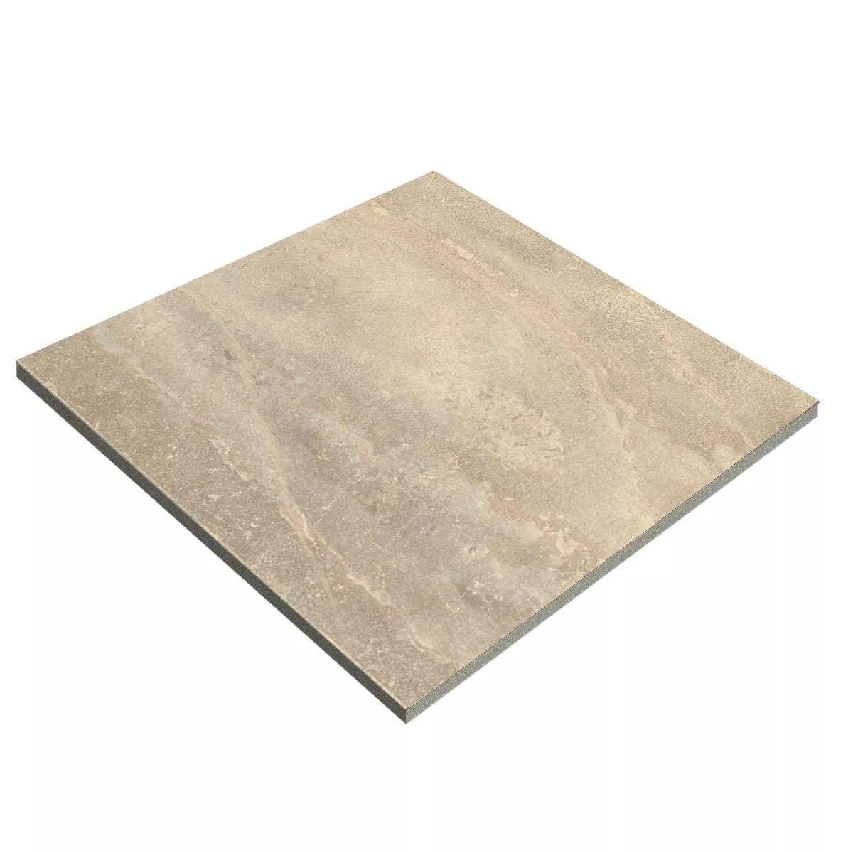 Dalles De Terrasse Grès Cérame Pleine Masse Hammond Beige 60x60x2 cm