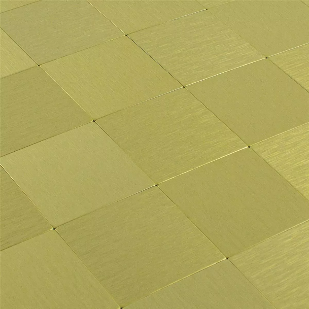 Ψηφιδωτά Πλακάκια Mέταλλο Aυτοκόλλητες Vryburg Χρυσός Tετράγωνο 48