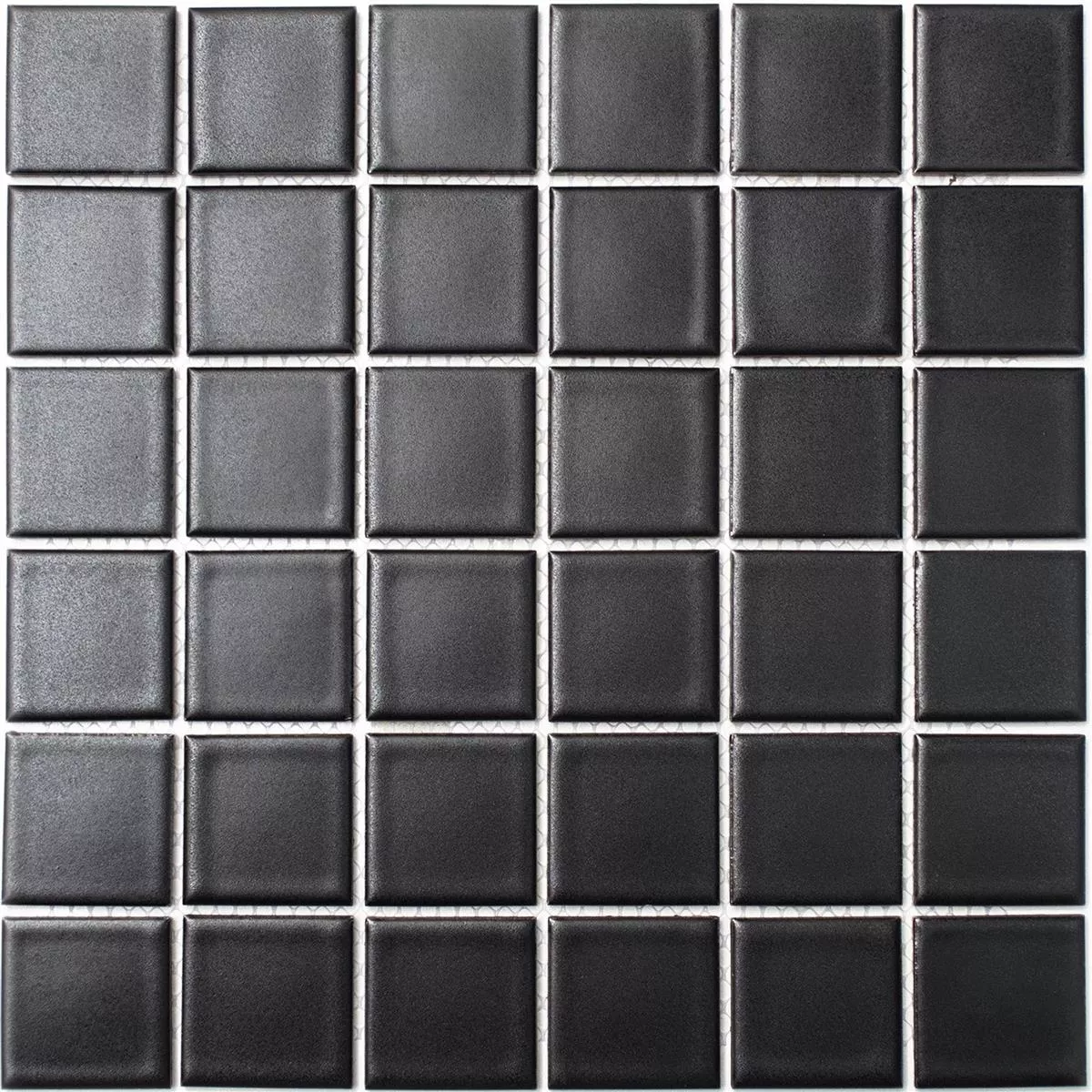 Kεραμικά Ψηφιδωτά Πλακάκια Adrian Μαύρος Παγωμένος Tετράγωνο 48