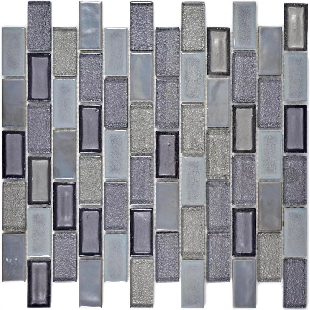 Glass Ceramic Mosaic Tiles Mirasol Grey