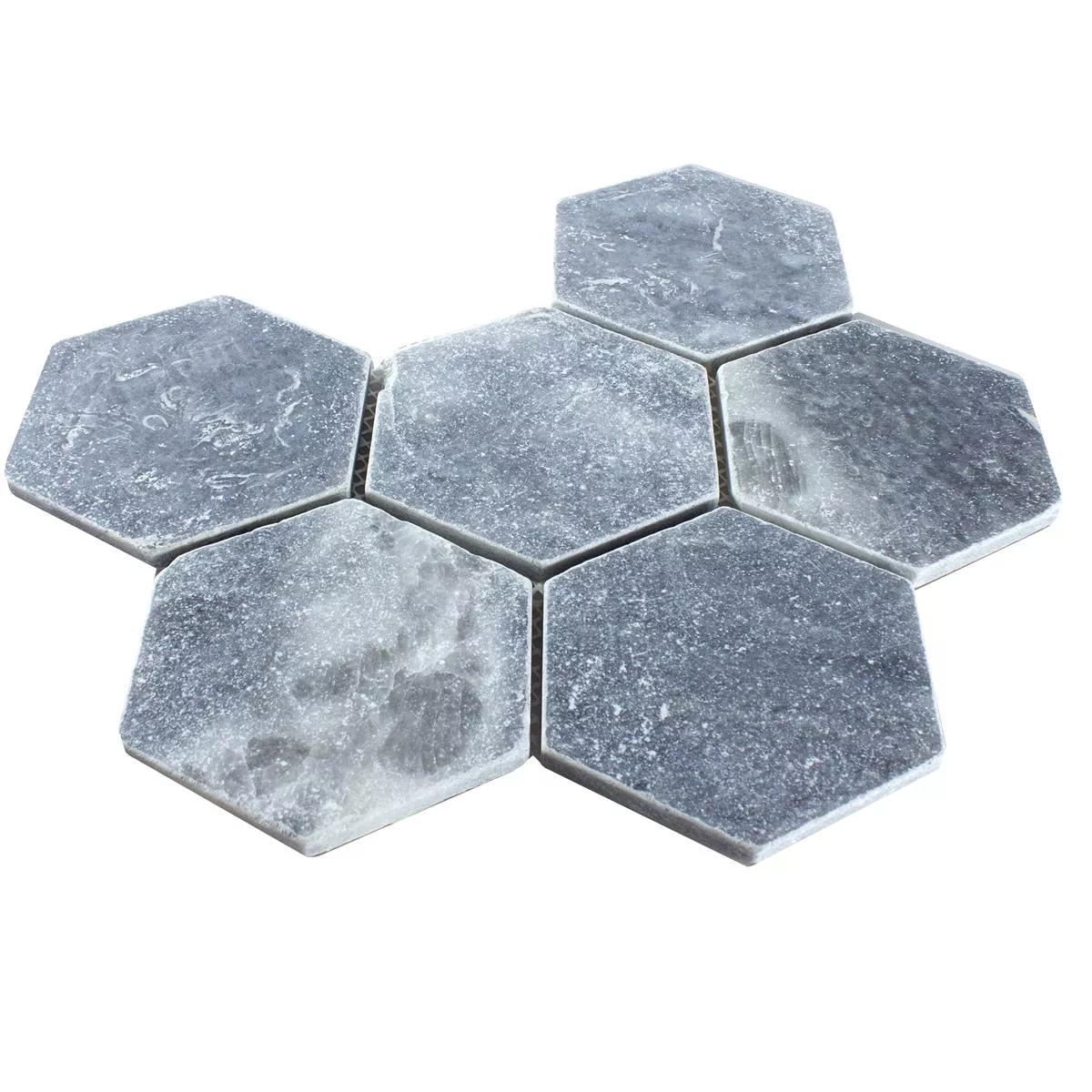 Marble Natural Stone Mosaic Tiles Maracay Hexagon Bardiglio