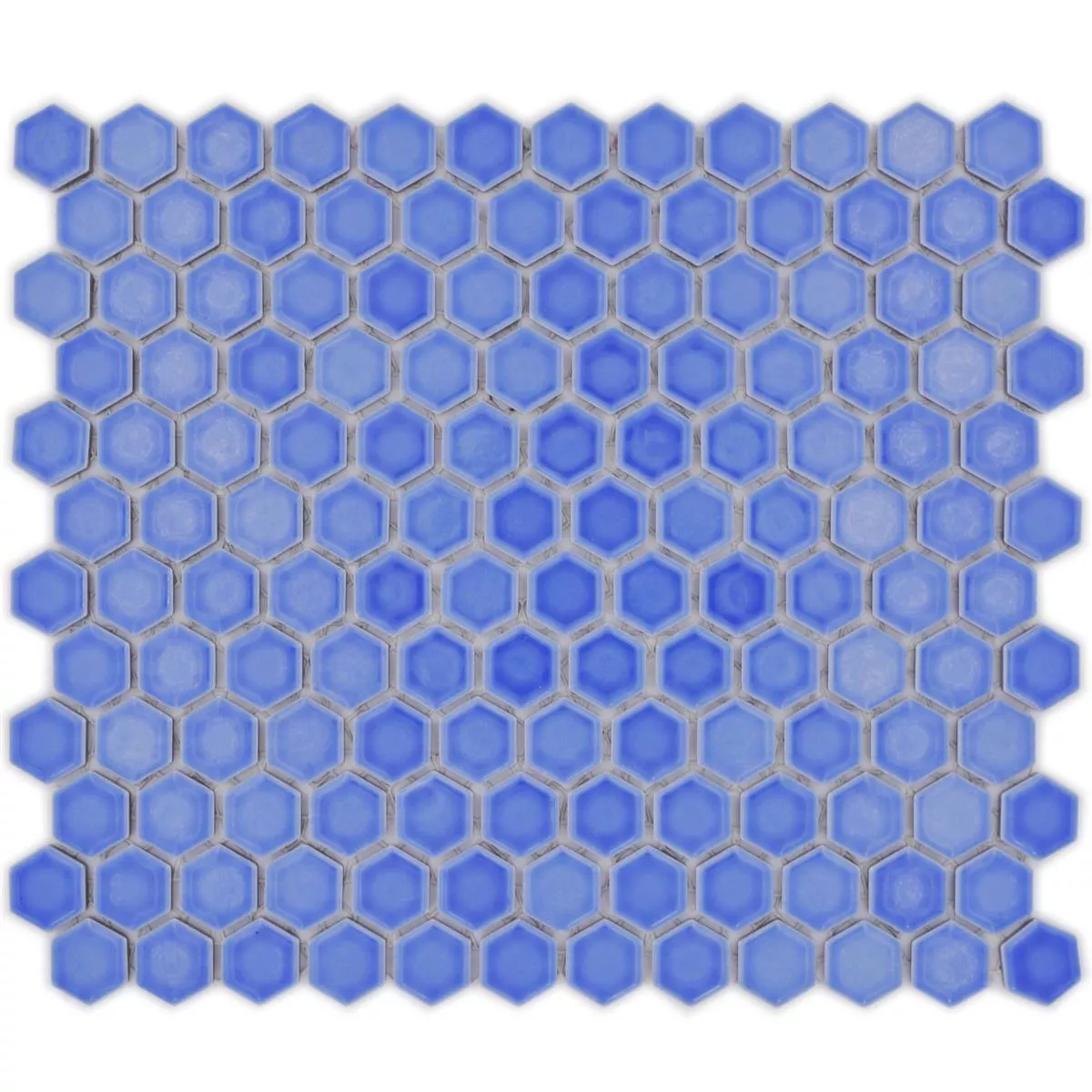 Πρότυπο από Kεραμικό Mωσαϊκό Salomon Εξάγωνο Γαλάζιο H23
