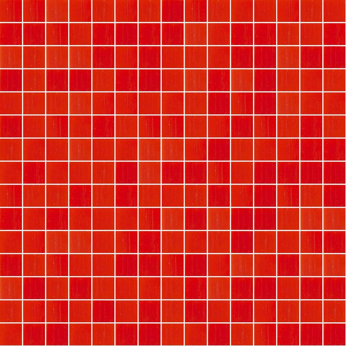 Glass Mosaic Tile Trend-Vi Vitreo 205 Red 20x20mm