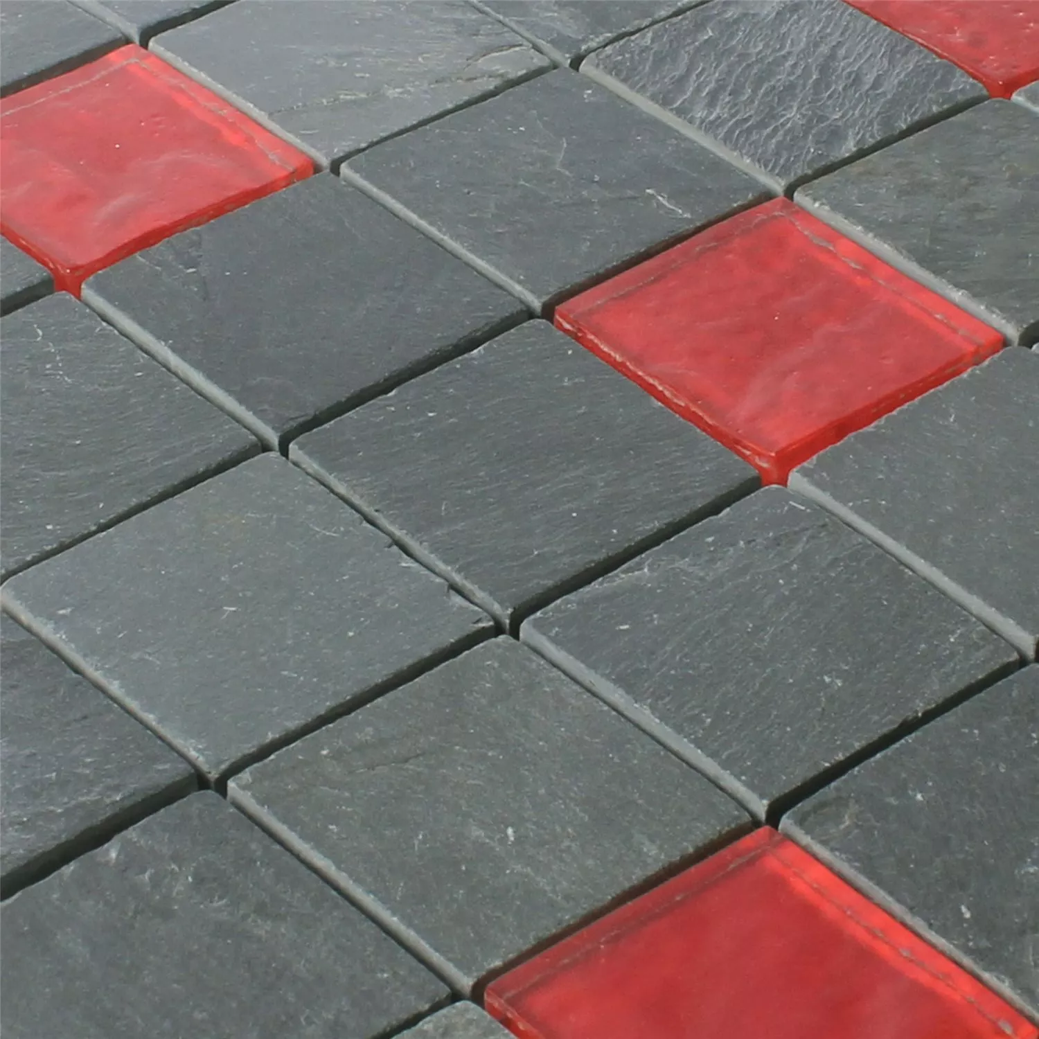 Mozaik Csempe Dragon Pala Üveg Mix Fekete Piros