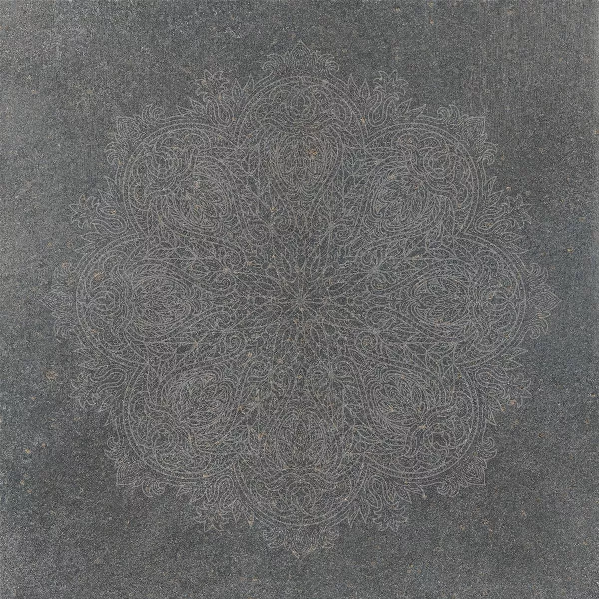 Piastrelle Pietra Ottica Horizon Antracite Decorative Mandala Piastrelle Pietra Ottica Horizon Antracite Decorative Mandala