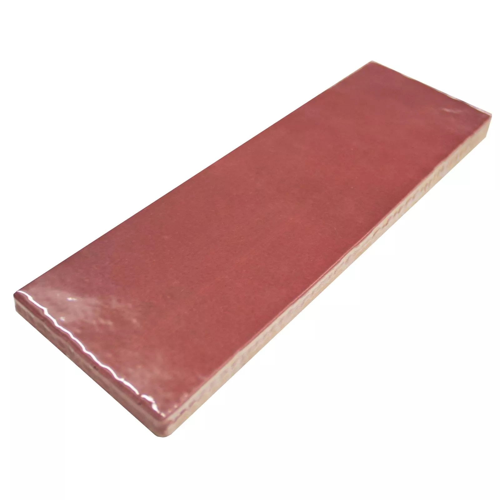 Veggfliser Concord Bølgeoptikk Rød 6,5x20cm