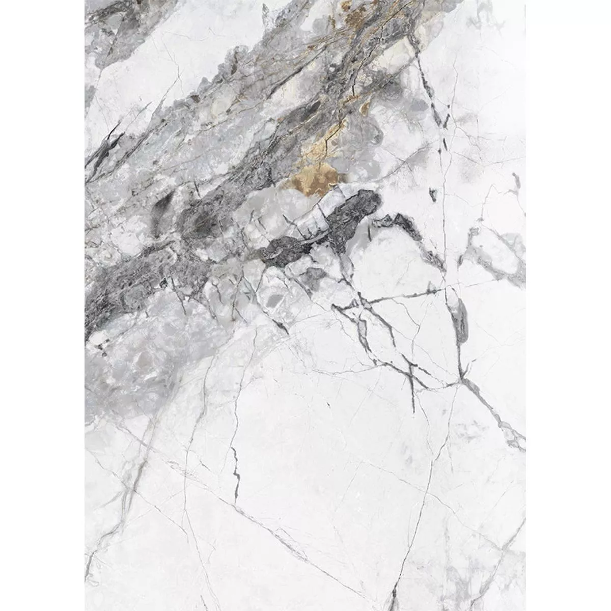 Sample Floor Tiles Montacino Marble Optic Blanc Grey Polished Glossy 60x120cm