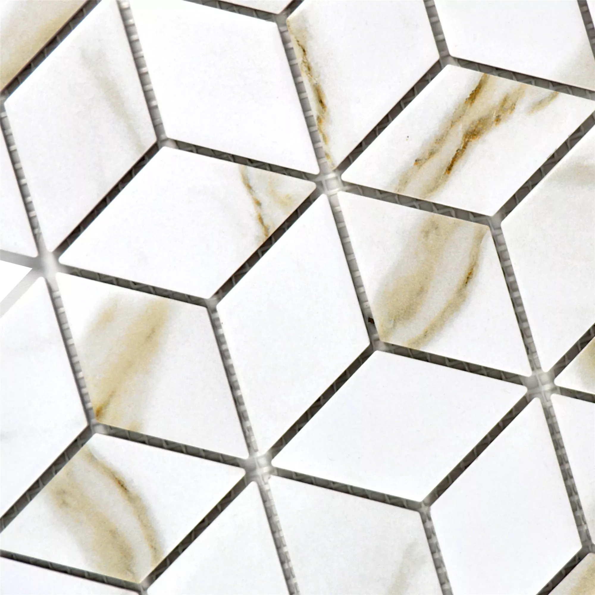 Mønster fra Keramikk Mosaikkfliser Zorro Calacatta Terning