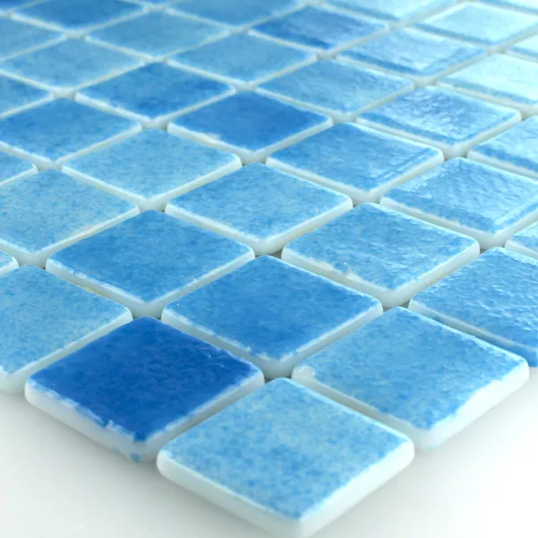 Glass Swimming Pool Mosaic 25x25x4mm Light Blue Mix Glass Swimming Pool Mosaic 25x25x4mm Light Blue Mix
