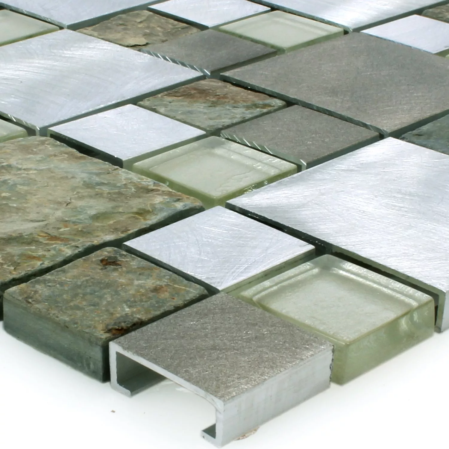 Plăci De Mozaic Piatră Naturală Sticlă Aluminiu Banzai